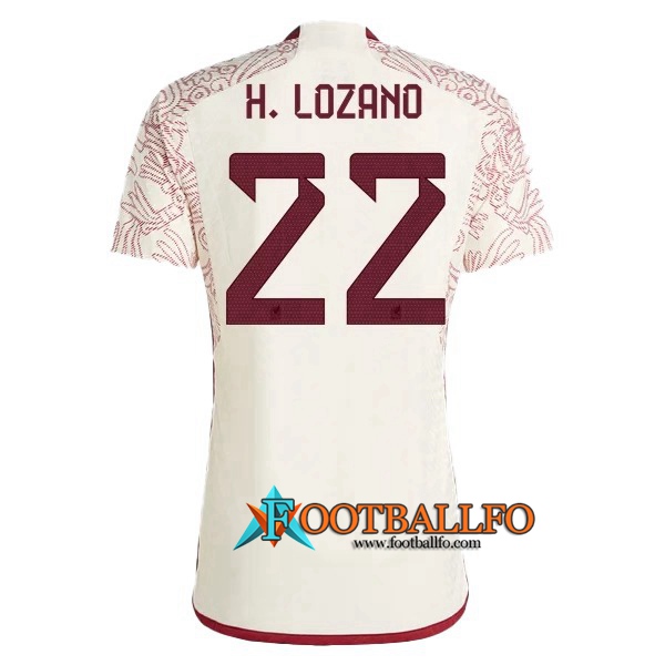 Camiseta Equipo Nacional México (H. LOZANO #22) 2022/2023 Segunda