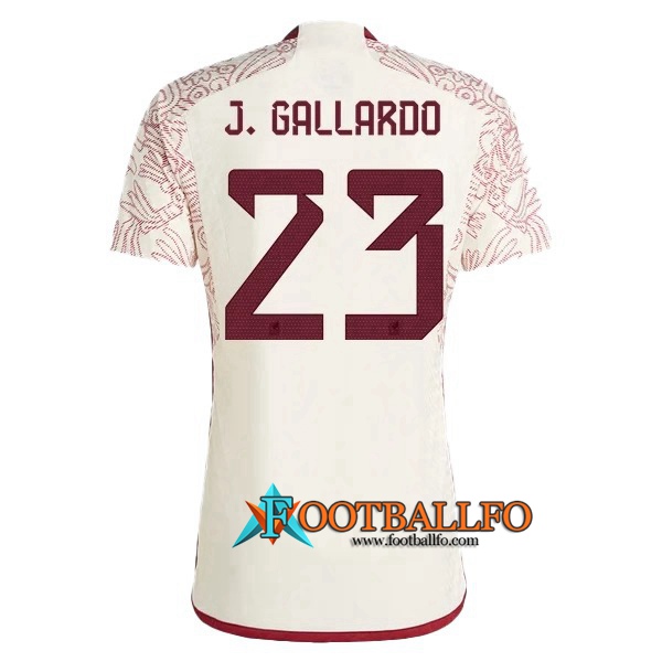 Camiseta Equipo Nacional México (J. GALLARDO #23) 2022/2023 Segunda