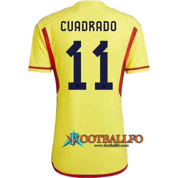 Camiseta Equipo Nacional Colombia (CUADRADO #11) 2022/2023 Primera