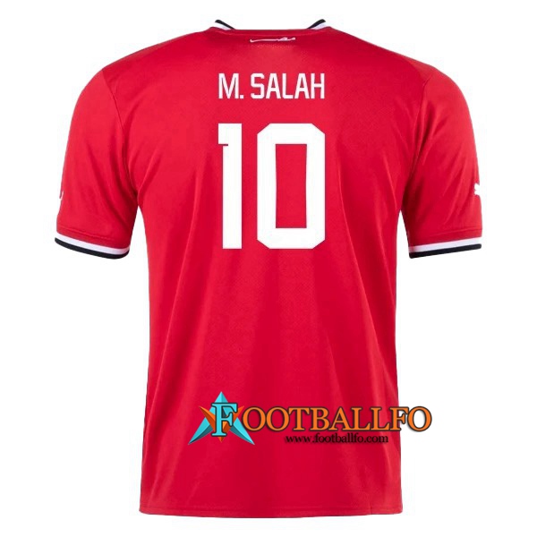 Camiseta Equipo Nacional Egipto (M.SALAH #10) 2022/2023 Primera