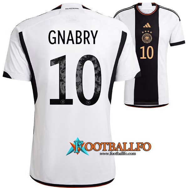 Camiseta Equipo Nacional Alemania (GNABRY #10) 2022/2023 Primera