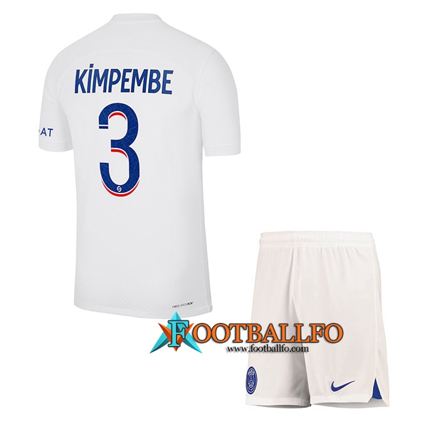 Camisetas De Futbol PSG (KIMPEMBE #3) Ninoss Tercera 2022/2023