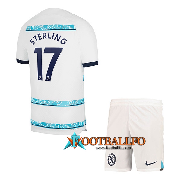 Camisetas De Futbol Chelsea (STERLING #17) Ninoss Segunda 2022/2023
