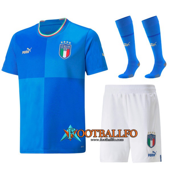 Camisetas De Futbol Italia Primera (Cortos + Calcetines) Copa Del Mundo 2022