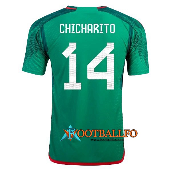 Camisetas De Futbol México (CHICHARITO #14）Copa Del Mundo 2022 Primera