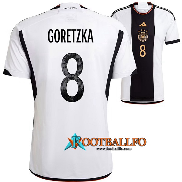 Camisetas De Futbol Alemania (GORETZKA #8）Copa Del Mundo 2022 Primera