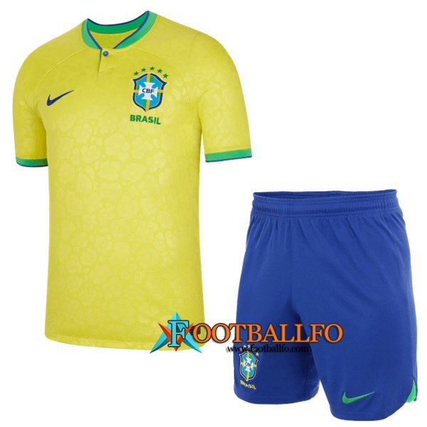 Camisetas De Futbol Foot Brasil Primera + Cortos 2022/2023