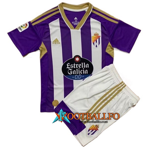 Nueva Camisetas De Futbol Real Valladolid Ninos Primera 2022/2023