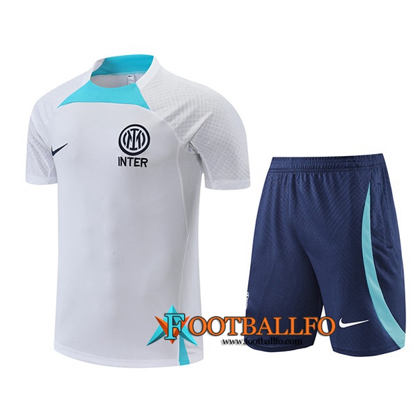 Camiseta Entrenamiento + Cortos Inter Milan Blanco 2022/2023
