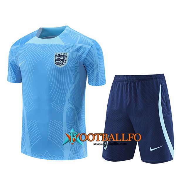 Camiseta Entrenamiento + Cortos Inglaterra Azul Claro 2022/2023