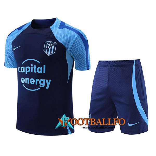 Camiseta Entrenamiento + Cortos Atletico Madrid Azul Marino 2022/2023