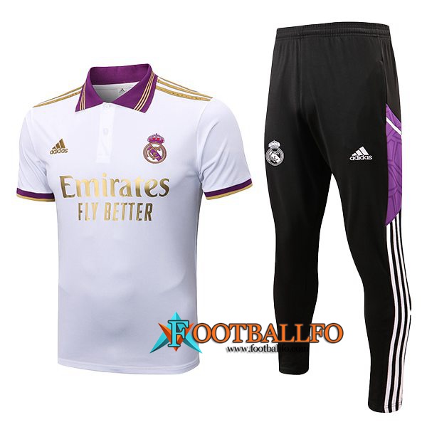 Camiseta Polo Real Madrid + Pantalones Blanco 2022/2023