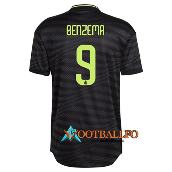 Camisetas De Futbol Real Madrid (BENZEMA #9) 2022/2023 Tercera