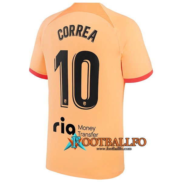 Camisetas De Futbol Atletico Madrid (CORREA #10) 2022/2023 Tercera