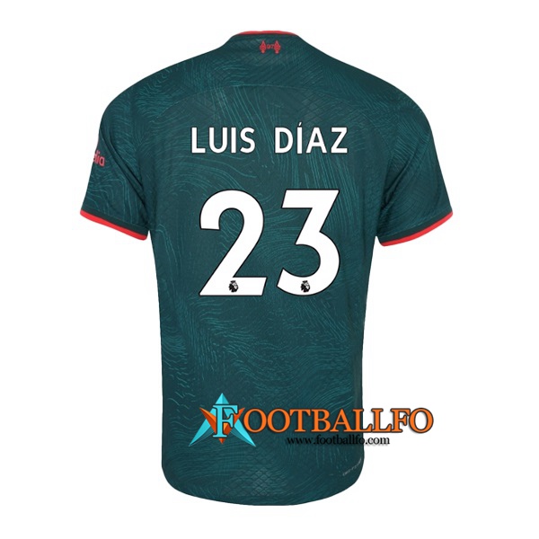 Camisetas De Futbol Liverpool (LUIS DIAZ #23) 2022/2023 Tercera