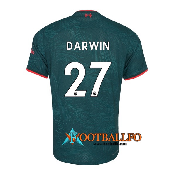Camisetas De Futbol Liverpool (DARWIN #27) 2022/2023 Tercera