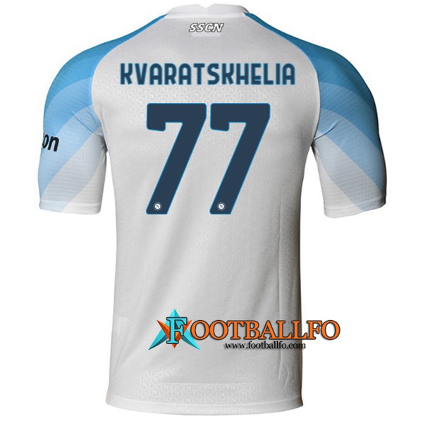 Camisetas De Futbol SSC Napoli (KVARATSKHELIA #77) 2022/2023 Segunda