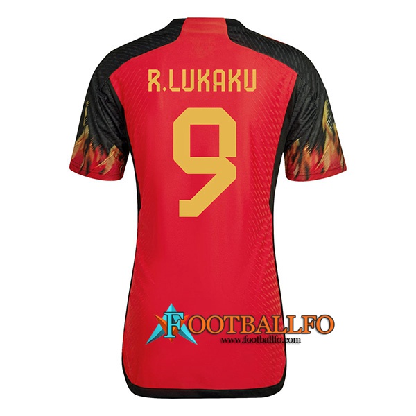 Camiseta Nacional Bélgica (R.LUKAKU #9) 2022/2023 Primera