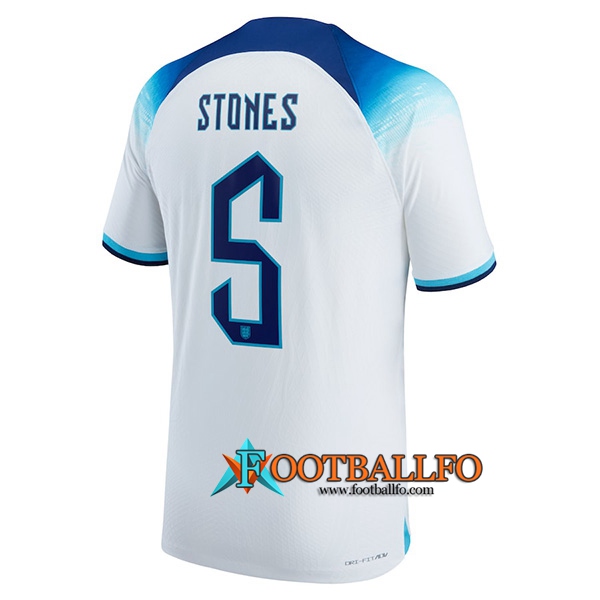 Camiseta Nacional Inglaterra (STONES #5) 2022/2023 Primera