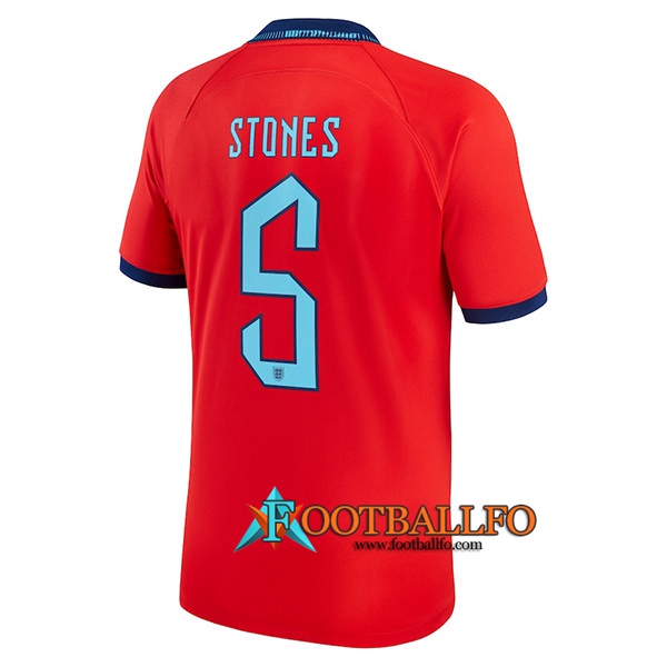 Camiseta Nacional Inglaterra (STONES #5) 2022/2023 Segunda