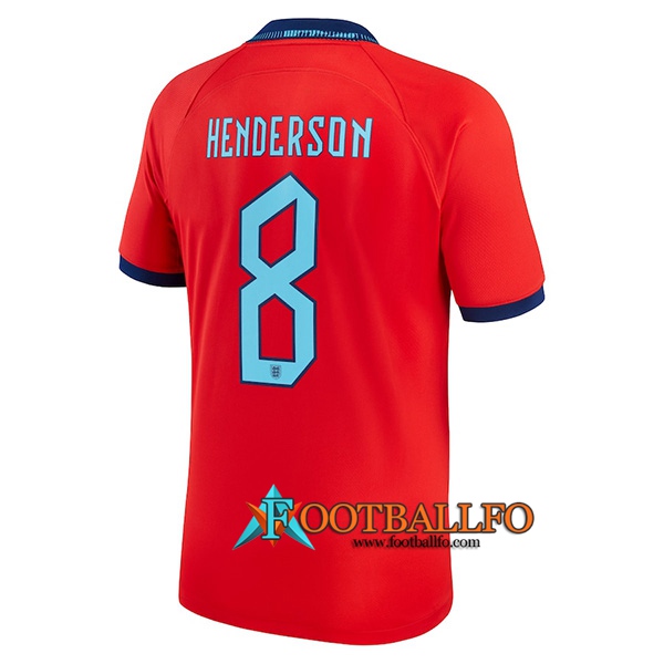 Camiseta Nacional Inglaterra (HENDERSON #8) 2022/2023 Segunda