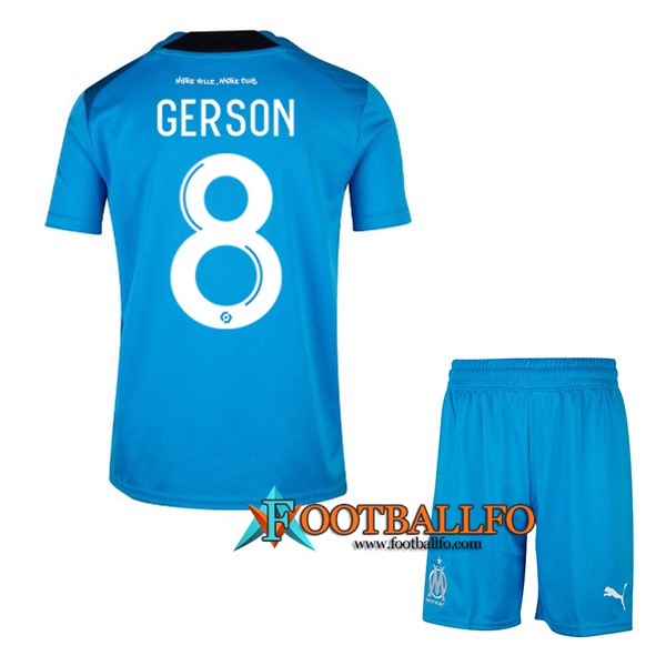 Camisetas De Futbol Marsella (GERSON #8) Ninos Tercera 2022/2023