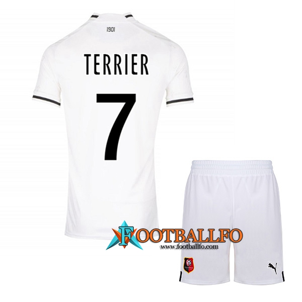 Camisetas De Futbol Stade Rennais (TERRIER #7) Ninos Segunda 2022/2023