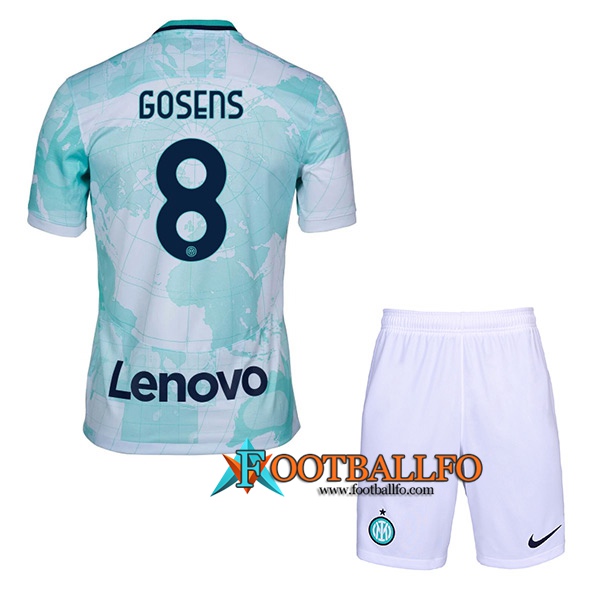 Camisetas De Futbol Inter Milan (GOSENS #8) Ninos Segunda 2022/2023