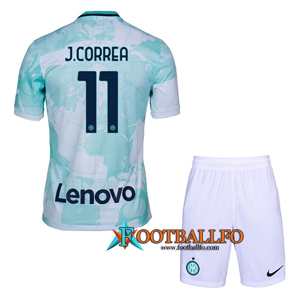 Camisetas De Futbol Inter Milan (J.CORREA #11) Ninos Segunda 2022/2023