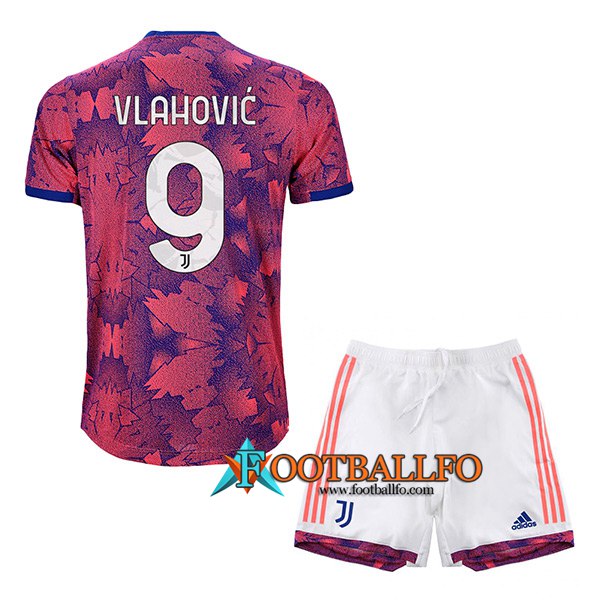 Camisetas De Futbol Juventus (VLAHOVIĆ #9) Ninos Tercera 2022/2023