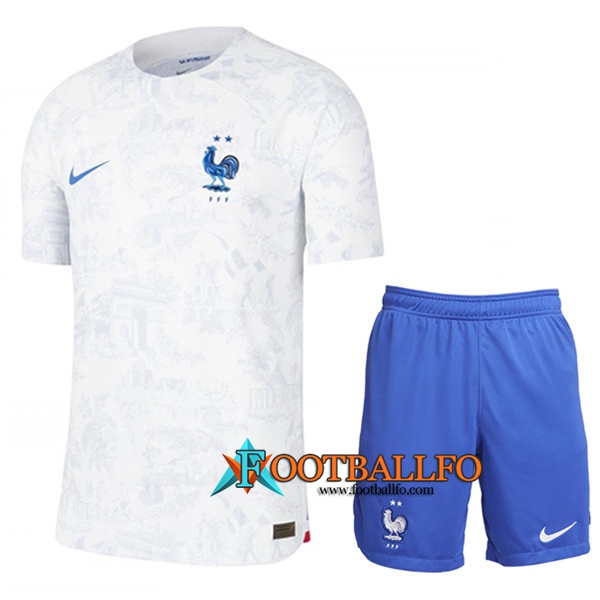 Camisetas Futbol Francia Segunda + Cortos Copa Del Mundo 2022