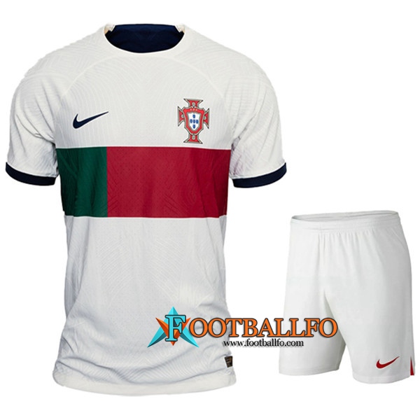 Camisetas Futbol Portugal Segunda + Cortos Copa Del Mundo 2022