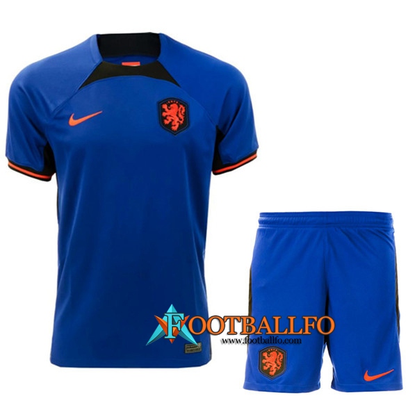 Camisetas Futbol Países Bajos Segunda + Cortos Copa Del Mundo 2022