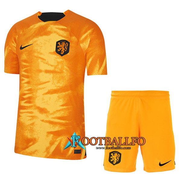 Camisetas De Futbol Países Bajos Primera + Cortos 2022/2023