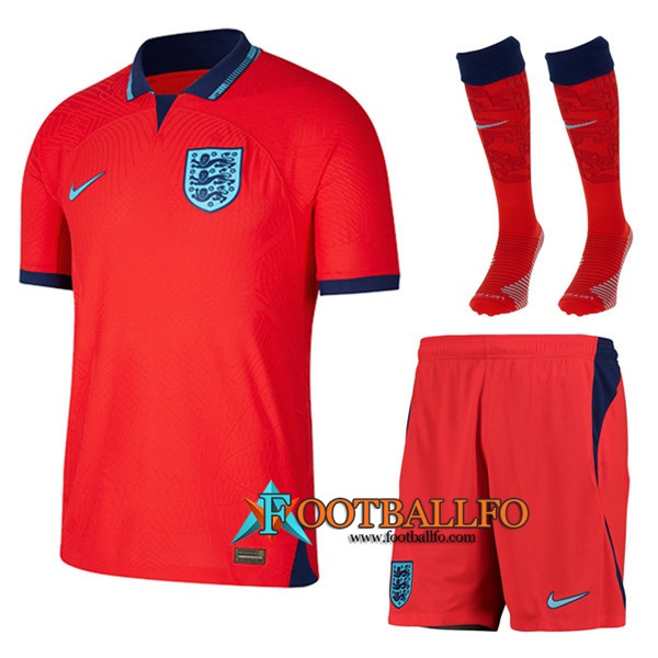 Camisetas De Futbol Inglaterra Segunda (Cortos + Pantalones) 2022/2023