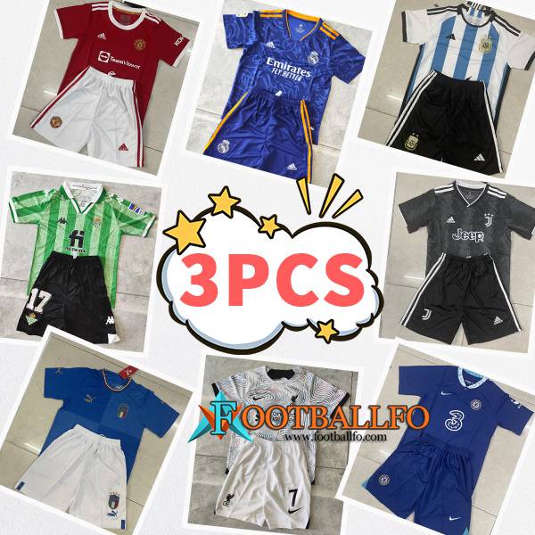 Camisetas De Futbol Ninos - Enviado Al Azar 3PCS