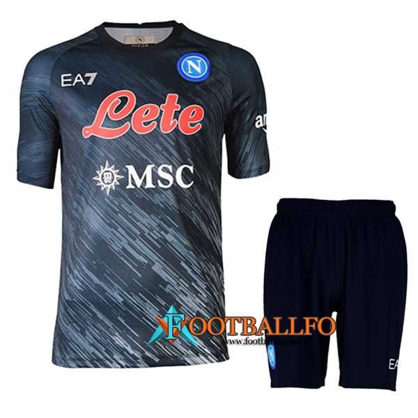 Camisetas De Futbol SSC Napoli Tercera + Cortos 2022/2023
