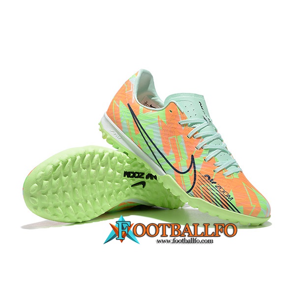 Nike Botas De Fútbol Air Zoom Mercurial Vapor- XV Academy TF Verde/Naranja