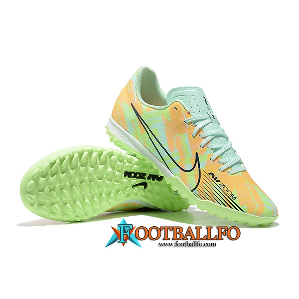 Nike Botas De Fútbol Air Zoom Mercurial Vapor- XV Academy TF Naranja/Verde
