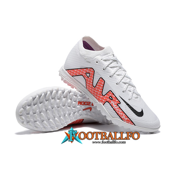 Nike Botas De Fútbol Vapor 15 Academy TF Blanco/Rojo