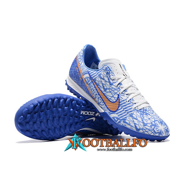 Nike Botas De Fútbol Air Zoom Mercurial Vapor- XV Academy TF Azul/Blanco