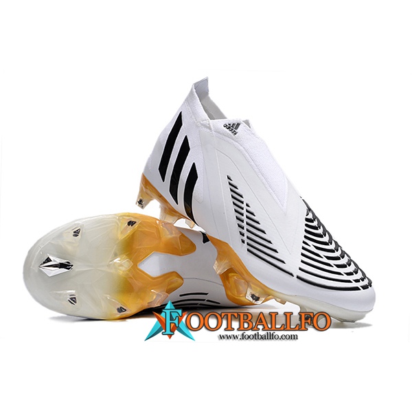 Adidas Botas De Fútbol Predator Edge Geometric+ FG Blanco/Negro