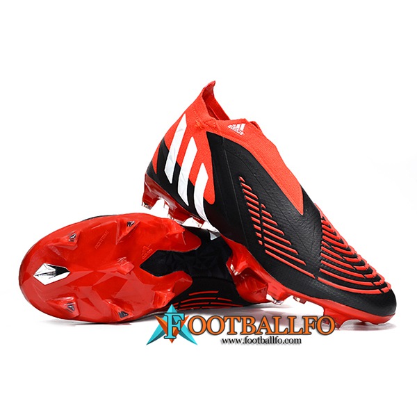 Adidas Botas De Fútbol Predator Edge Geometric+ FG Rojo/Negro