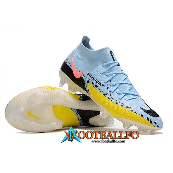 Nike Botas De Fútbol Phantom GT2 Dynamic Fit Elite FG Azul Claro