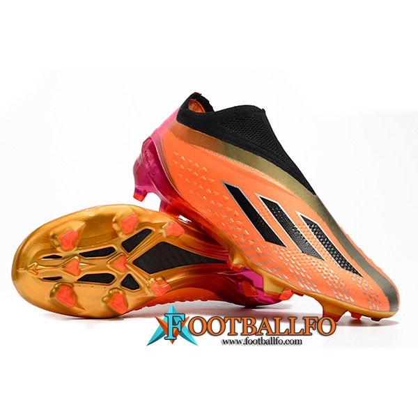 Adidas Botas De Fútbol X Speedportal .1 2022 World Cup Boots FG Naranja/Negro