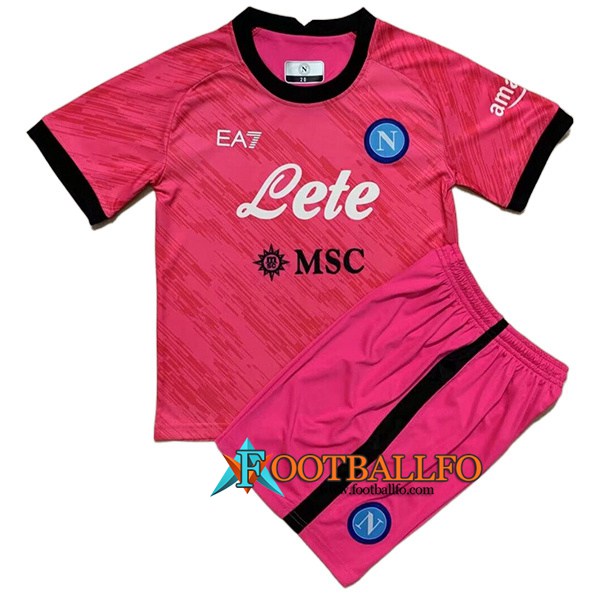 Nueva Camisetas De Futbol SSC Napoli Ninos Portero 2022/2023
