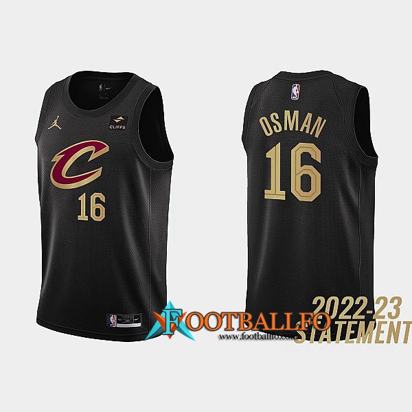 Camisetas Cleveland Cavaliers (OSMAN #16) 2022/23 Negro