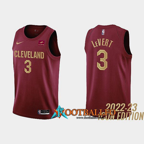 Camisetas Cleveland Cavaliers (LEVerde #3) 2022/23 Rojo Foncé
