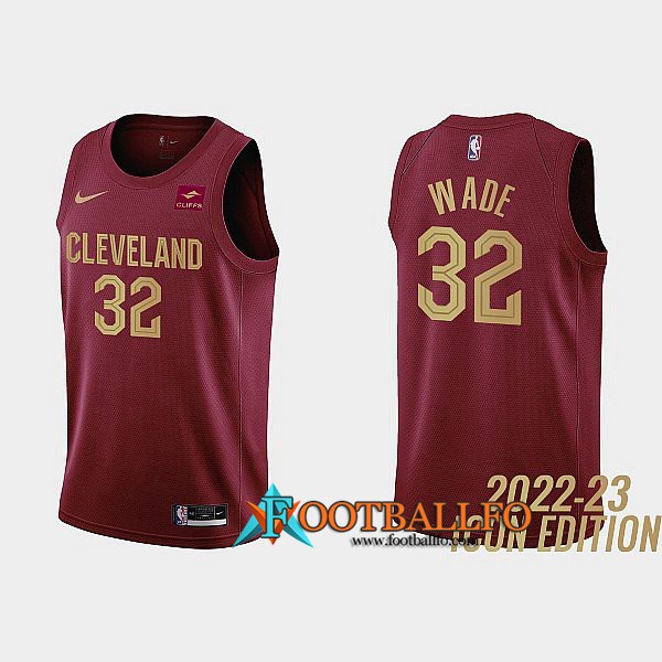 Camisetas Cleveland Cavaliers (WADE #32) 2022/23 Rojo Foncé