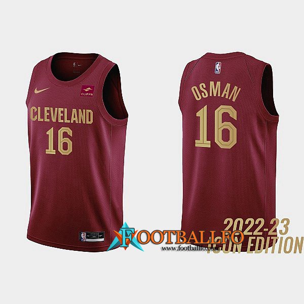 Camisetas Cleveland Cavaliers (OSMAN #16) 2022/23 Rojo Foncé